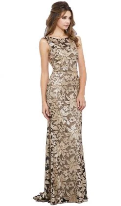 Formal Gowns Nox Anabel - 8260 Sleeveless Sequined Lace Evening Dress