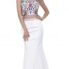 Nox Anabel - 8262 Two Piece Embroidered Mermaid Dress 2 Nox Anabel - 8262 Two Piece Embroidered Mermaid Dress