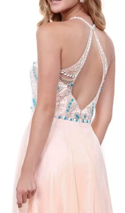 Formal Gowns Nox Anabel - 8276 Sleeveless Bejeweled Halter A-line Dress 11 Formal Gowns Nox Anabel - 8276 Sleeveless Bejeweled Halter A-line Dress