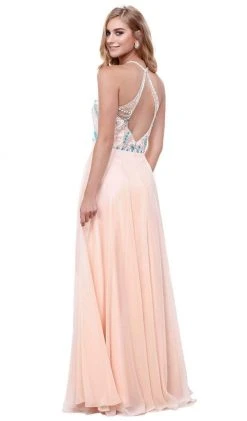 Formal Gowns Nox Anabel - 8276 Sleeveless Bejeweled Halter A-line Dress 13 Formal Gowns Nox Anabel - 8276 Sleeveless Bejeweled Halter A-line Dress