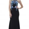 Formal Gowns Nox Anabel - 8375 Sleeveless Laced Halter Jersey Evening Dress 2 Formal Gowns Nox Anabel - 8375 Sleeveless Laced Halter Jersey Evening Dress