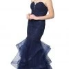 Formal Gowns Nox Anabel - A054 Strapless Sweetheart Beaded Lace Tulle Mermaid Dress 2 Formal Gowns Nox Anabel - A054 Strapless Sweetheart Beaded Lace Tulle Mermaid Dress