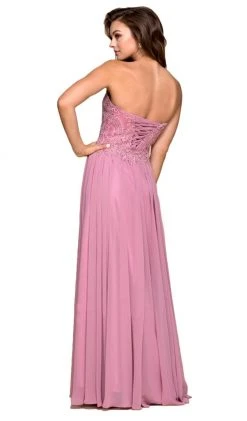 Nox Anabel - B045 Strapless Beaded Chiffon A-line Dress Formal Gowns 9 Nox Anabel - B045 Strapless Beaded Chiffon A-line Dress Formal Gowns