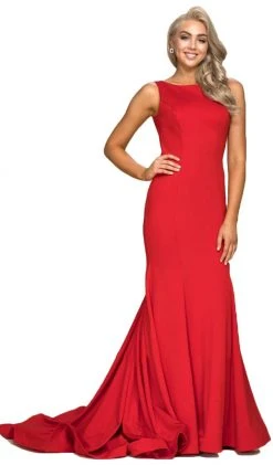 Formal Gowns Nox Anabel - C022 Sleek Bateau Trumpet Dress
