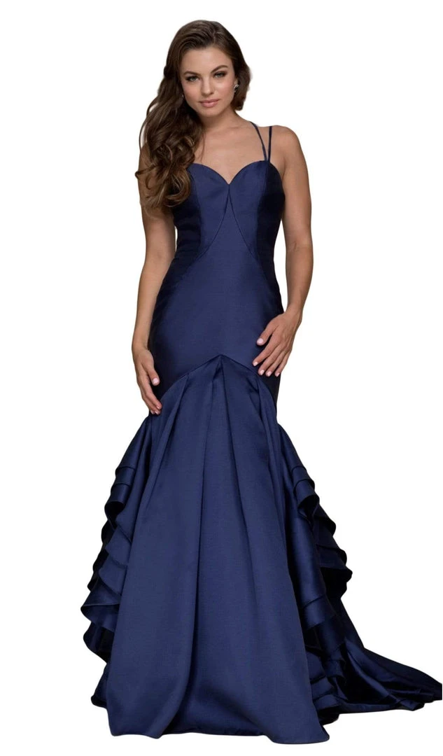 Nox Anabel - C034P Sweetheart Mikado Mermaid Dress With Train 8 Nox Anabel - C034P Sweetheart Mikado Mermaid Dress With Train