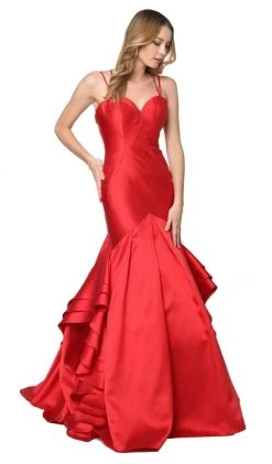 Nox Anabel - C034P Sweetheart Mikado Mermaid Dress With Train 15 Nox Anabel - C034P Sweetheart Mikado Mermaid Dress With Train