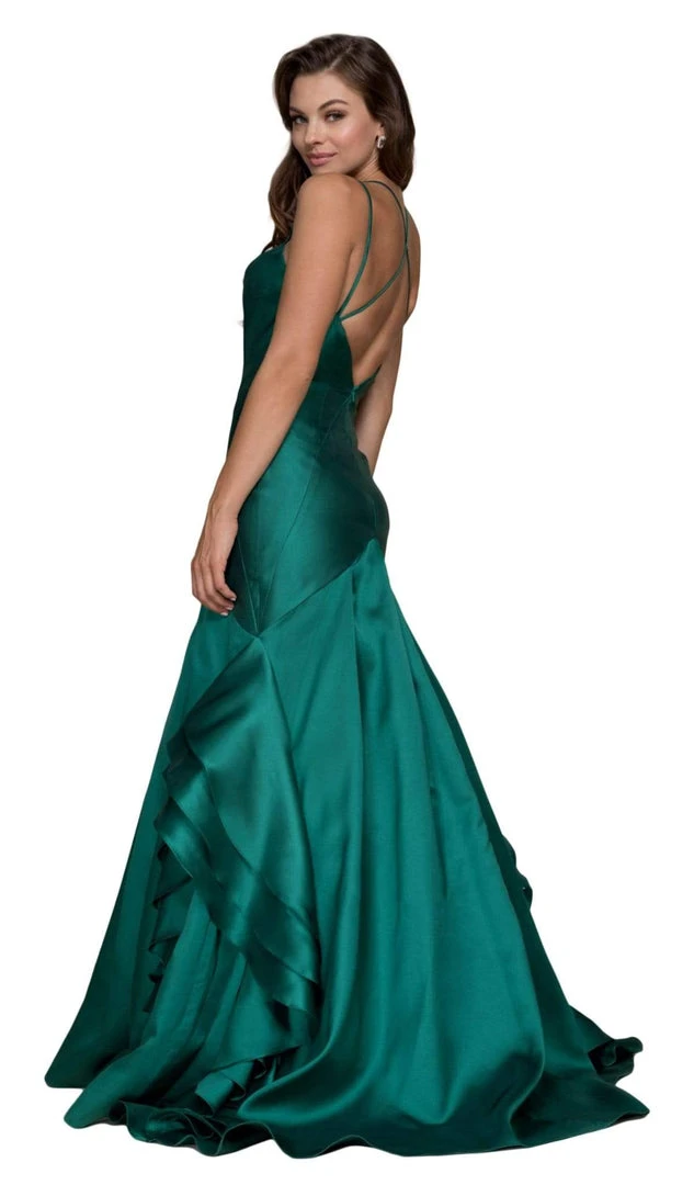 Nox Anabel - C034P Sweetheart Mikado Mermaid Dress With Train 4 Nox Anabel - C034P Sweetheart Mikado Mermaid Dress With Train