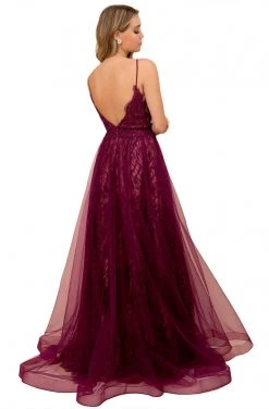 Nox Anabel - C305 Lace Embroidered A-Line Gown