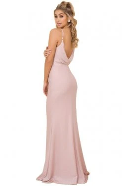 Formal Gowns Nox Anabel - C307 Scoop Sheath Cowl Back Dress