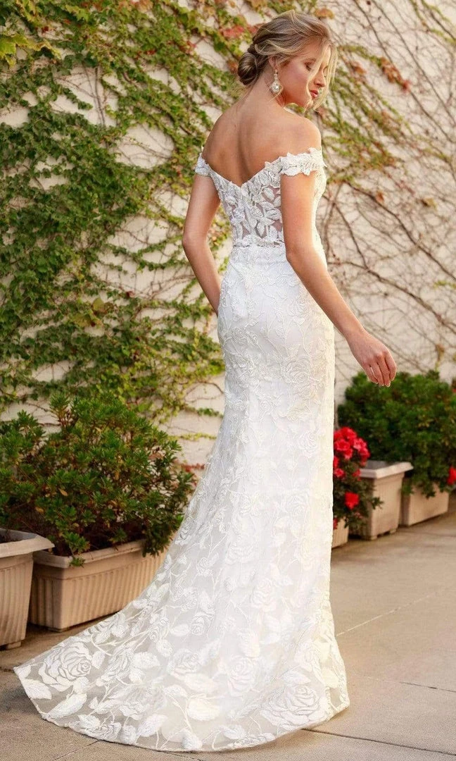 Nox Anabel - C439 Embroidered Off Shoulder Mermaid Dress 4 Nox Anabel - C439 Embroidered Off Shoulder Mermaid Dress