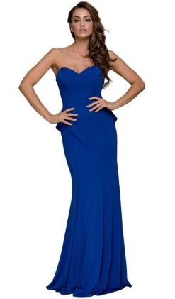 Formal Gowns Nox Anabel - E002 Strapless Sweetheart Ruffled Sheath Dress 12 Formal Gowns Nox Anabel - E002 Strapless Sweetheart Ruffled Sheath Dress