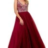 Formal Gowns Nox Anabel - G087 Jeweled Lattice Bodice A-Line Gown 2 Formal Gowns Nox Anabel - G087 Jeweled Lattice Bodice A-Line Gown