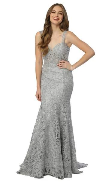 Formal Gowns Nox Anabel - Lace Sweetheart Mermaid Evening Gown R216 - 1 Pc Silver In Size S Available 7 Formal Gowns Nox Anabel - Lace Sweetheart Mermaid Evening Gown R216 - 1 Pc Silver In Size S Available