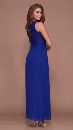 Nox Anabel - Lace V-Neck A-Line Dress 5140 - 1 Pc Royal Blue In Size XL Available Formal Gowns 9 Nox Anabel - Lace V-Neck A-Line Dress 5140 - 1 Pc Royal Blue In Size XL Available Formal Gowns