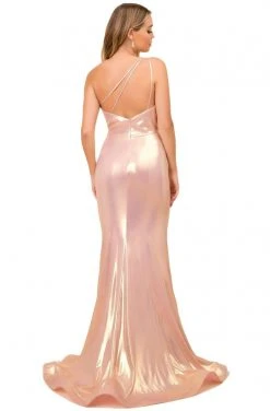 Nox Anabel - M327 Asymmetric Neck Trumpet Dress Formal Gowns