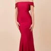 Nox Anabel - N295 Off-Shoulder Fitted Trumpet Dress 2 Nox Anabel - N295 Off-Shoulder Fitted Trumpet Dress