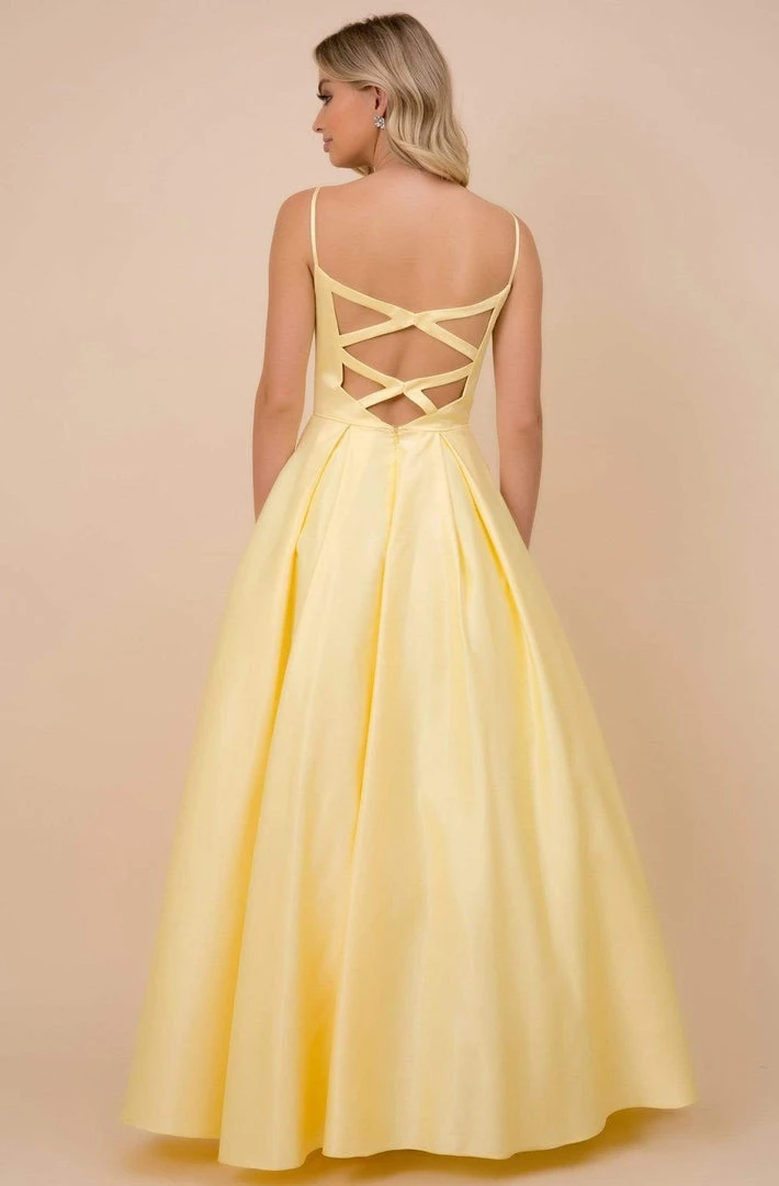 Nox Anabel - N308 Sleeveless Satin A-Line Dress With Beaded Pockets 7 Nox Anabel - N308 Sleeveless Satin A-Line Dress With Beaded Pockets