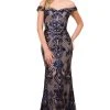Nox Anabel - T310 Sequin Embellished Off-Shoulder Dress Formal Gowns 1 Nox Anabel - T310 Sequin Embellished Off-Shoulder Dress Formal Gowns