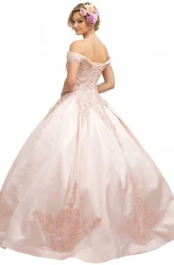 Nox Anabel - U802 Off-Shoulder Pleated Ballgown