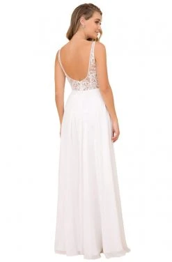 Nox Anabel - Y299 Sleeveless Beaded Lace Applique Bodice A-Line Gown 23 Nox Anabel - Y299 Sleeveless Beaded Lace Applique Bodice A-Line Gown