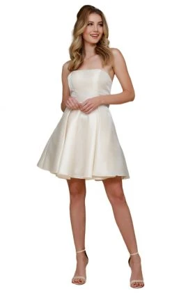 Cocktail Dresses Nox Anabel - Y661 Straight Across A-Line Cocktail Dress