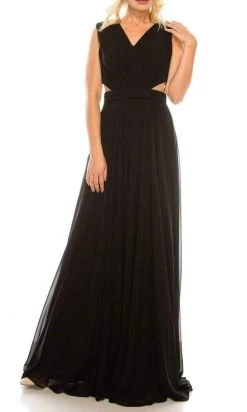 Formal Gowns Odrella - 4424 Surplice Neckline Chiffon A-Line Gown