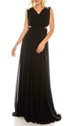 Formal Gowns Odrella - 4424 Surplice Neckline Chiffon A-Line Gown