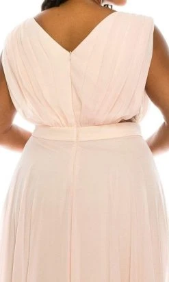 Formal Gowns Odrella - 4424 Surplice Neckline Chiffon A-Line Gown