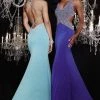 Panoply - 14741 Captivating V-Neck Glitter Jersey Gown Formal Gowns 1 Panoply - 14741 Captivating V-Neck Glitter Jersey Gown Formal Gowns