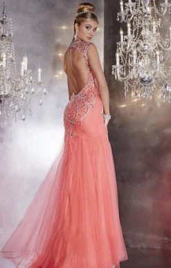 Panoply - 14766 Stunning Sweetheart Beaded Tulle And Lace Trumpet Dress