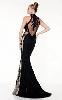 Formal Gowns Panoply - 14846 Sequined And Illusion Evening Gown