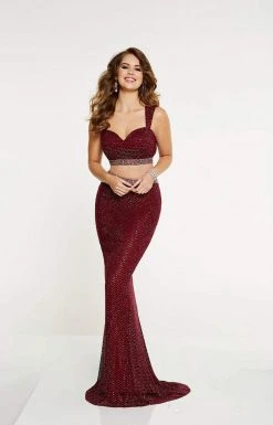Panoply - 14881 Sleeveless Jewel Crusted Two-Piece Mermaid Gown