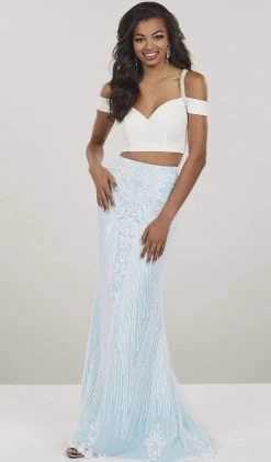 Panoply - 14940 Two Piece Sequined Jersey Trumpet Dress Formal Gowns