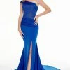 Panoply - Off Shoulder Fit And Flare Gown With Slit 14062 - 1 Pc Royal In Size 8 Available 2 Panoply - Off Shoulder Fit And Flare Gown With Slit 14062 - 1 Pc Royal In Size 8 Available