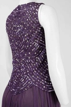 Formal Gowns Patra - Embellished Scoop Neck A-Line Dress P1331