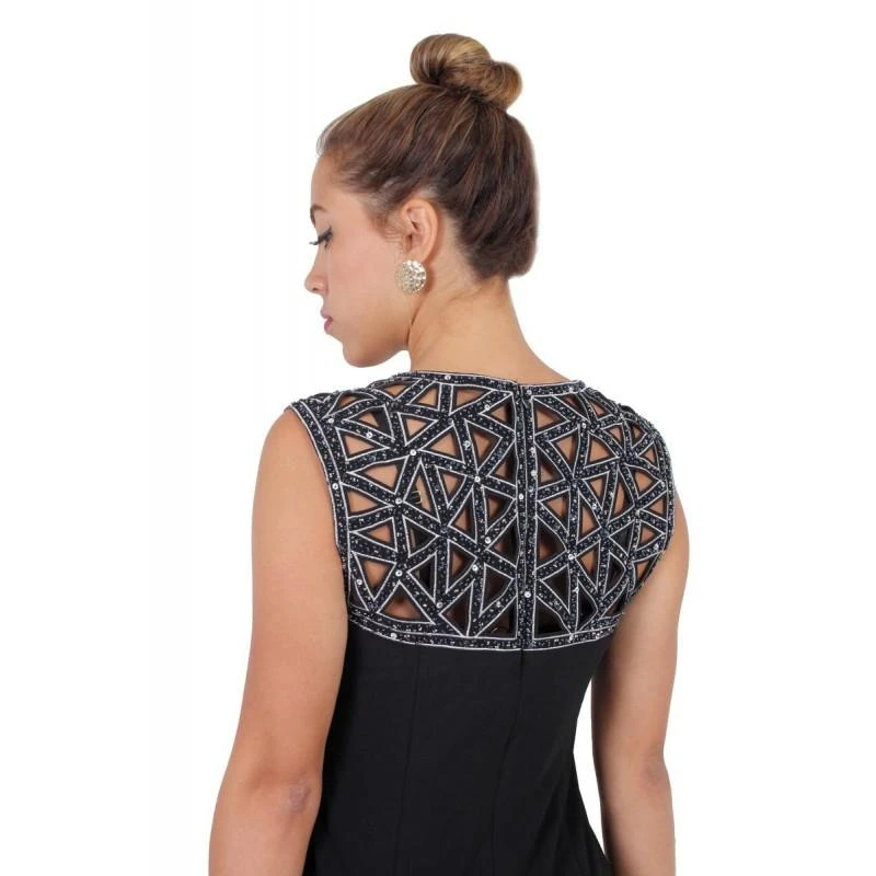 Patra - P1283 Embellished Jewel Sheath Dress 4 Patra - P1283 Embellished Jewel Sheath Dress