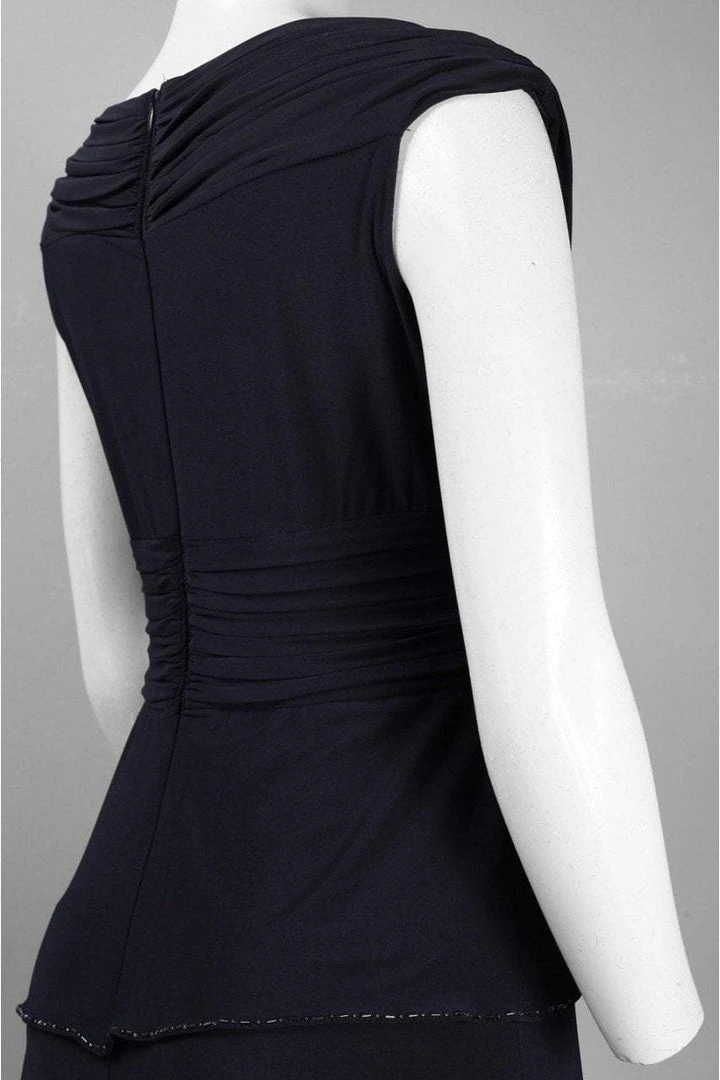 Patra - V-Neck Tiered Long Jersey Dress 13089 4 Patra - V-Neck Tiered Long Jersey Dress 13089