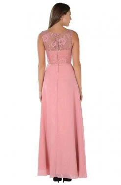 Poly USA - 7772 Floral Lace A-Line Dress With Bolero Jacket Formal Gowns