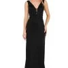 Poly USA - 8222 Beaded Plunging V-Neck Trumpet Dress 2 Poly USA - 8222 Beaded Plunging V-Neck Trumpet Dress