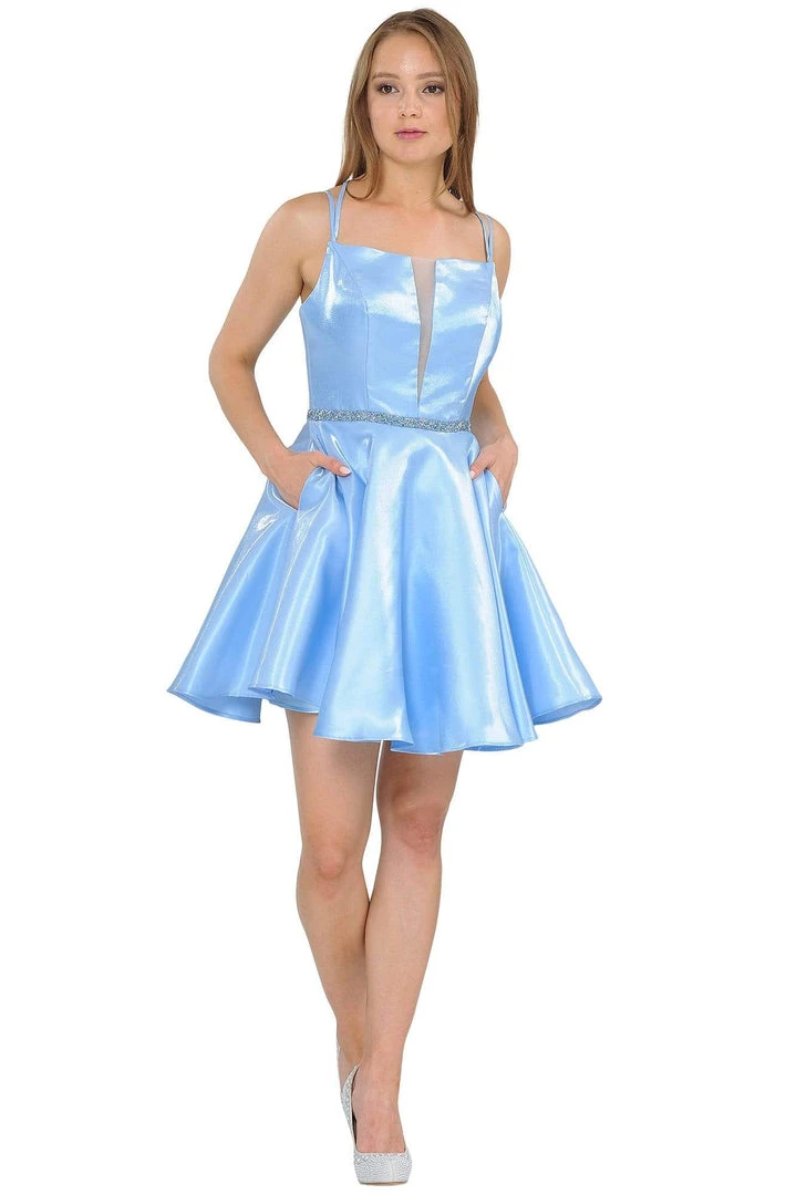 Cocktail Dresses Poly USA - 8447 Sleeveless A-Line Short Dress 3 Cocktail Dresses Poly USA - 8447 Sleeveless A-Line Short Dress