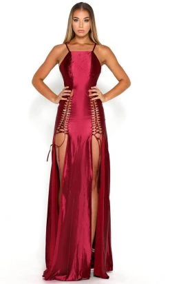 Portia And Scarlett - Chantel Dress Halter Drawstring Ornate Dress