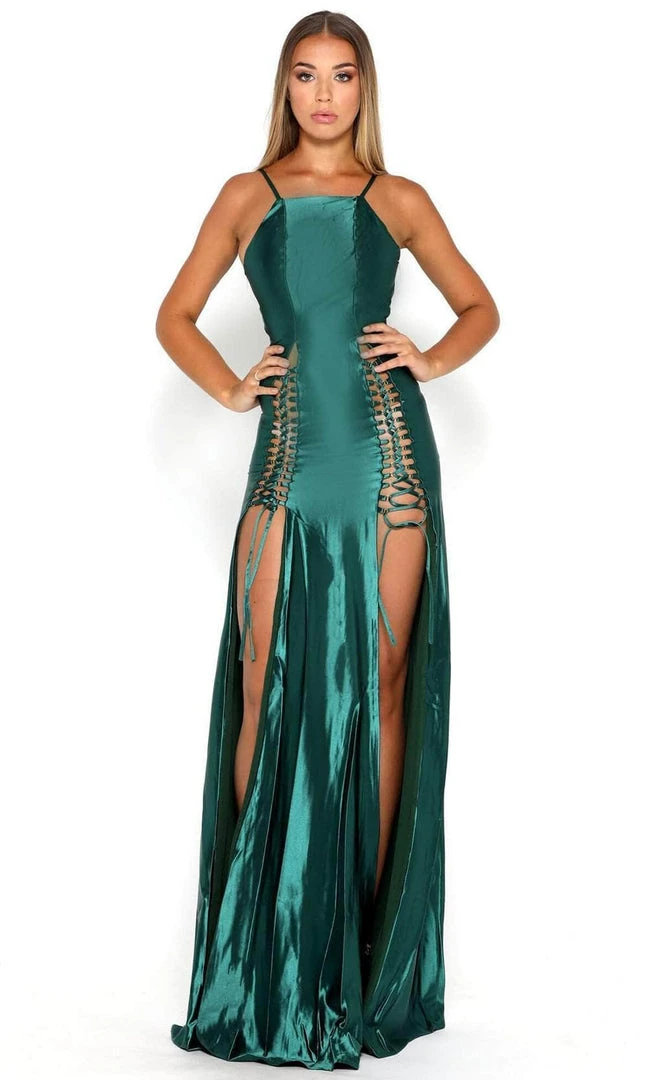 Portia And Scarlett - Chantel Dress Halter Drawstring Ornate Dress 8 Portia And Scarlett - Chantel Dress Halter Drawstring Ornate Dress