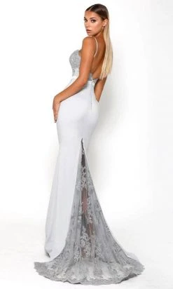 Formal Gowns Portia And Scarlett - Lody Sienna With Lace Train 4 Sweetheart Gown