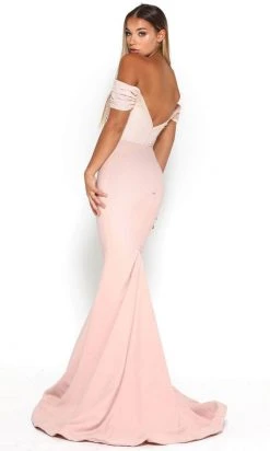 Portia And Scarlett - Mermaid Gown Appliqued Off Shoulder Gown Formal Gowns