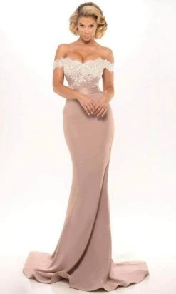 Portia And Scarlett - Sienna Classic Off Shoulder Formal Dress Formal Gowns