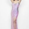 Formal Gowns Primavera Couture - 1106 Sequined Sweetheart Sheath Dress 2 Formal Gowns Primavera Couture - 1106 Sequined Sweetheart Sheath Dress