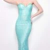 Formal Gowns Primavera Couture - 1253 Strapless Sequined Sweetheart Sheath Dress 1 Formal Gowns Primavera Couture - 1253 Strapless Sequined Sweetheart Sheath Dress