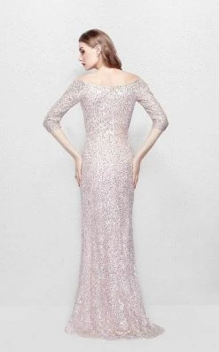 Primavera Couture - 1275 Off Shoulder Sparkly Sequined Evening Dress Formal Gowns