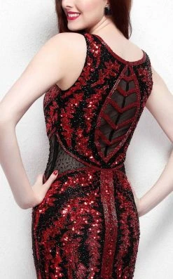 Formal Gowns Primavera Couture - 1560 Beaded Jewel Neck Long Dress 11 Formal Gowns Primavera Couture - 1560 Beaded Jewel Neck Long Dress