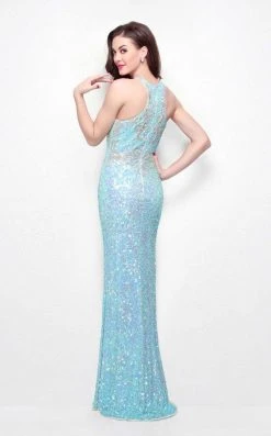 Formal Gowns Primavera Couture - 1574 Sequined Sheath Long Dress